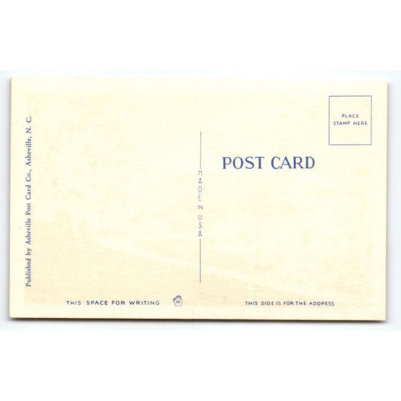 Vintage Linen Postcard Beautiful Springtime Scene Mountains NC - Picture 2 of 2